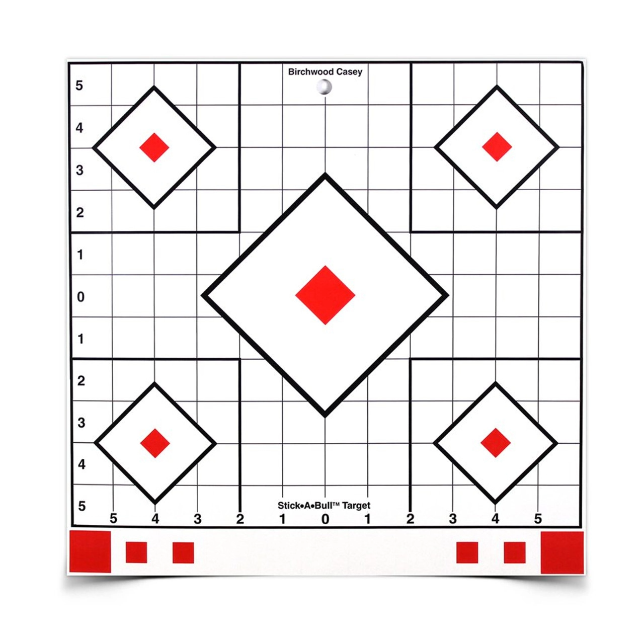 Stick-A-Bull 12 Inch Adhesive Sight-In Target, 5 Targets - 55 Pasters