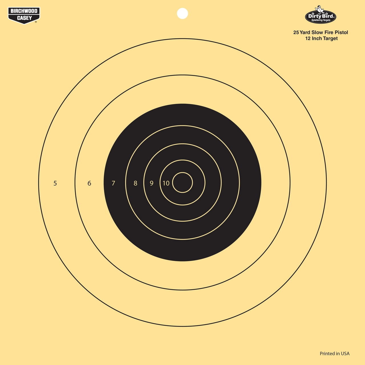 Dirty Bird 12 Inch 25 Yard Pistol Reactive Target - 12 Targets