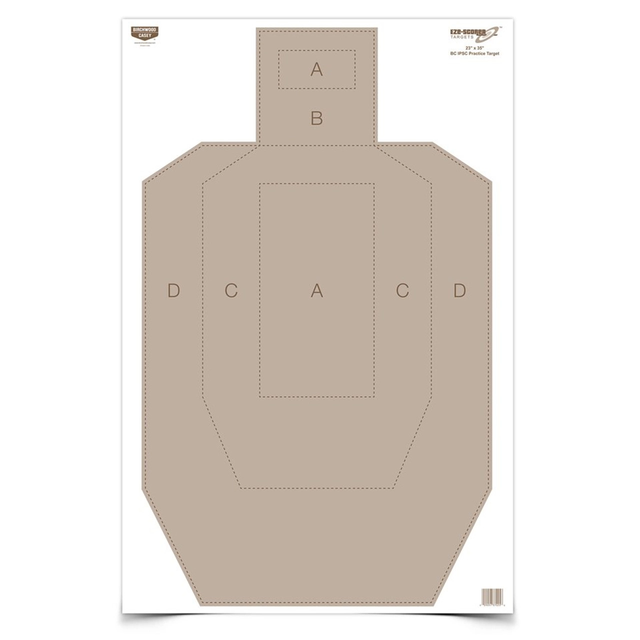 Eze-Scorer 23 x 35 IPSC Practice Target, 5 Targets