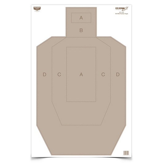 Eze-Scorer 23 x 35 IPSC Practice Target, 5 Targets