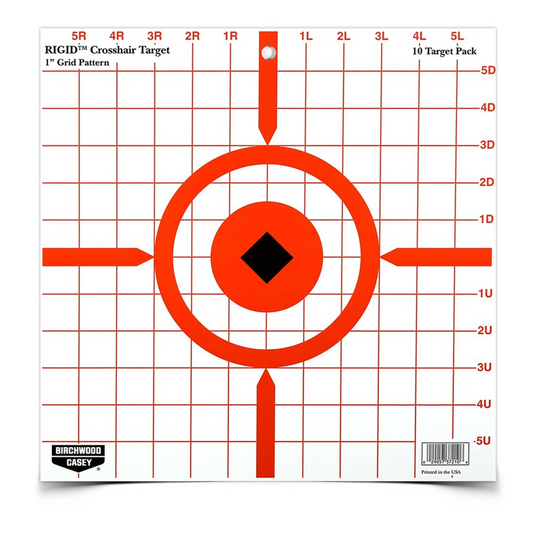 Rigid 12 Inch Crosshair Sight-In, 10 Targets