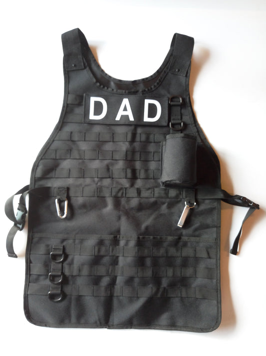 Tactical BBQ Apron w/ Carabiner and Bottle Opener