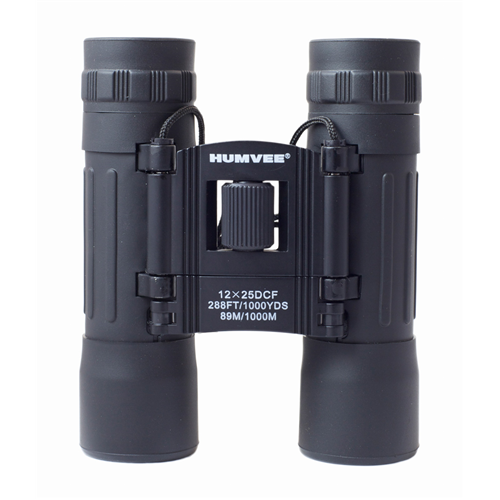 Humvee Compact Rubber Binocular - 12 x 25