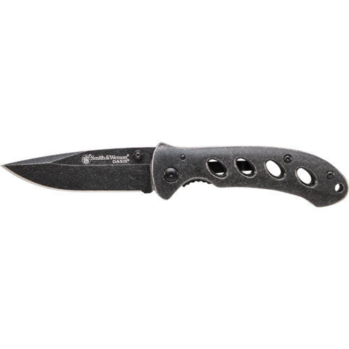 Smith & Wesson Oasis Small Liner Lock Drop Point Folding Knife